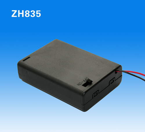 (ZH835)5号3节带盖带开关电池盒