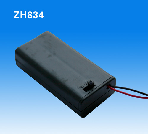 (ZH834)5号2节带盖带开关电池盒